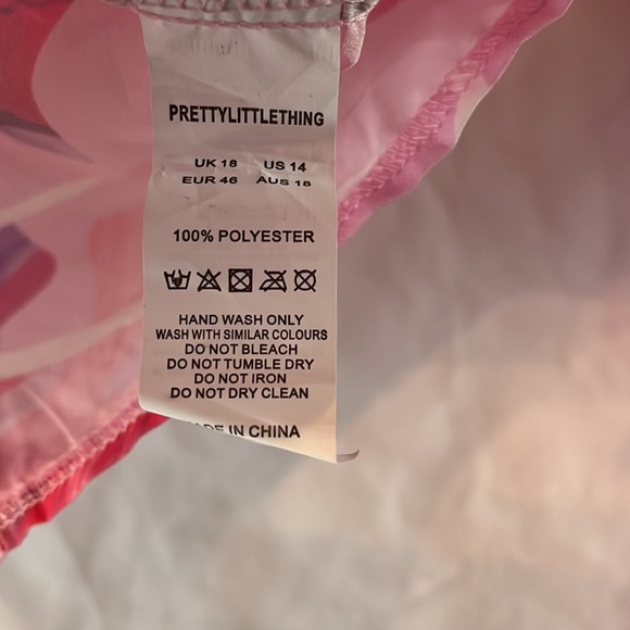 Pink Marble Structure Corset Top Size 14 - Picture 4 of 4